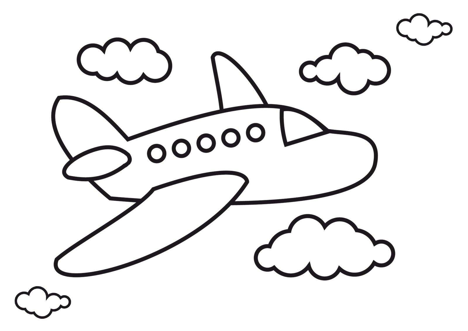 Dibujos para colorear e imprimir Airplane