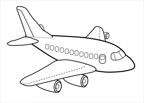 Dibujos para colorear e imprimir Airplane