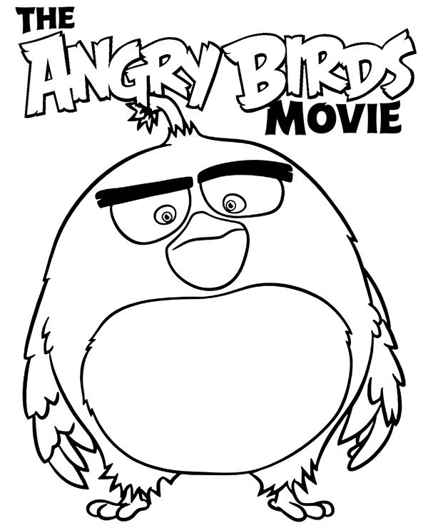 Angry Birds coloring page 1