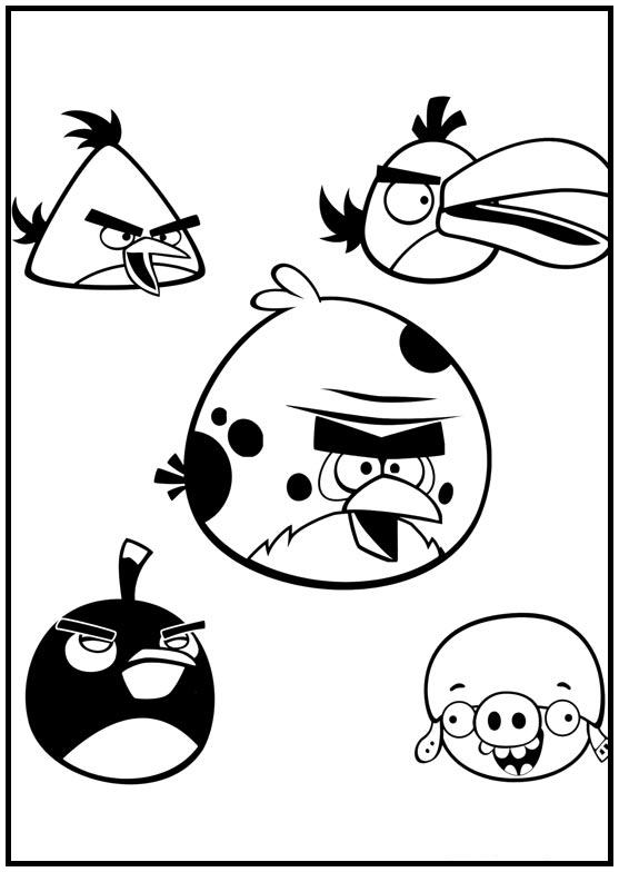 Dibujos para colorear e imprimir Angry Birds