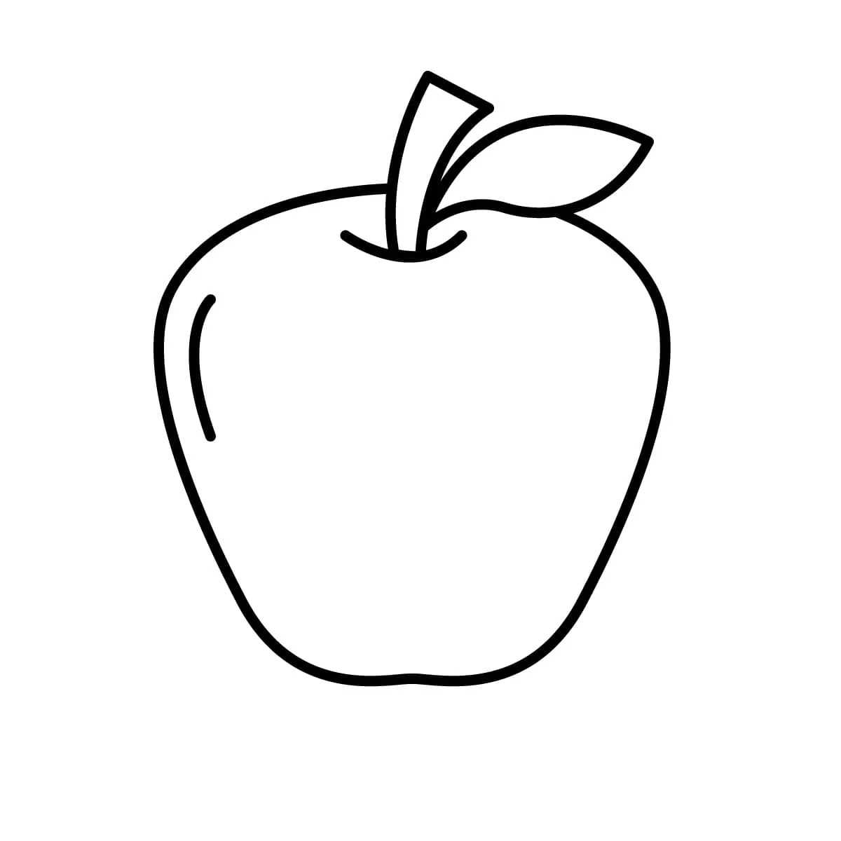 Dibujos para colorear e imprimir Apple