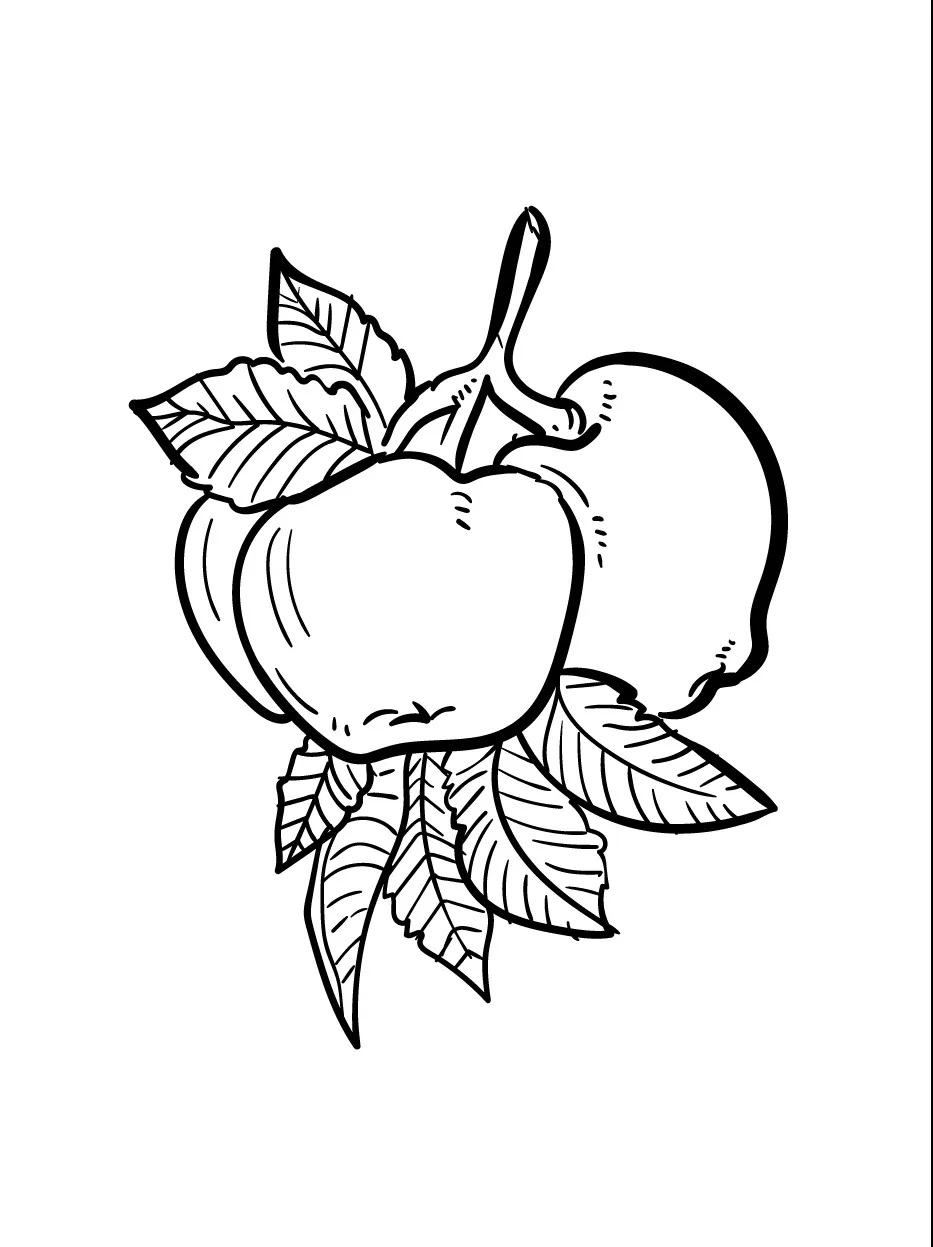 Dibujos para colorear e imprimir Apple