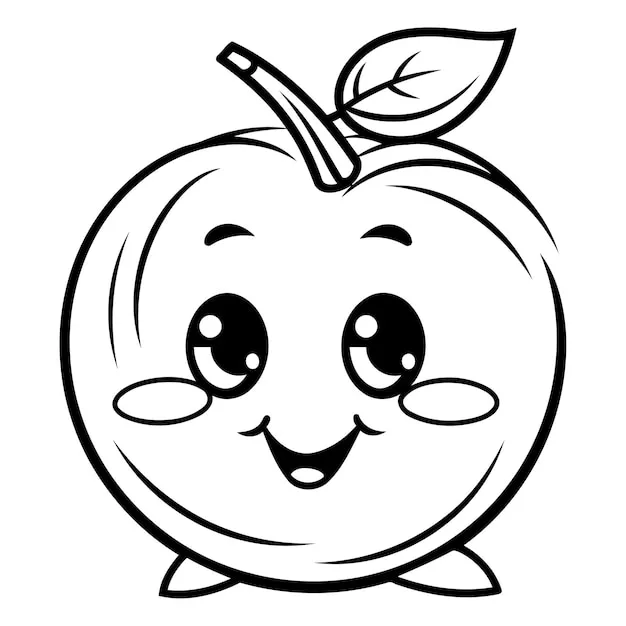 Dibujos para colorear e imprimir Apple