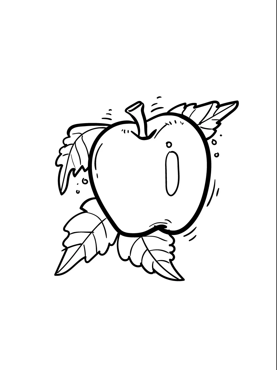 Dibujos para colorear e imprimir Apple