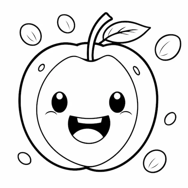 Dibujos para colorear e imprimir Apple