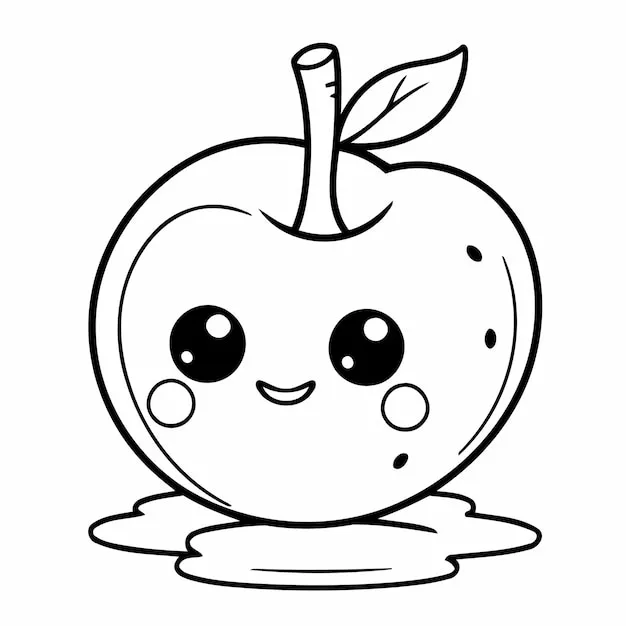 Dibujos para colorear e imprimir Apple