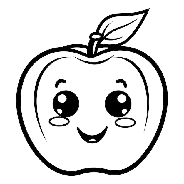 Dibujos para colorear e imprimir Apple