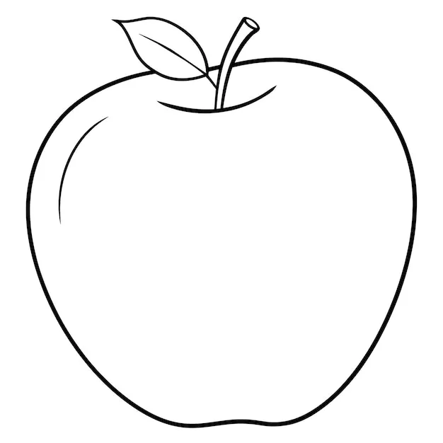 Dibujos para colorear e imprimir Apple