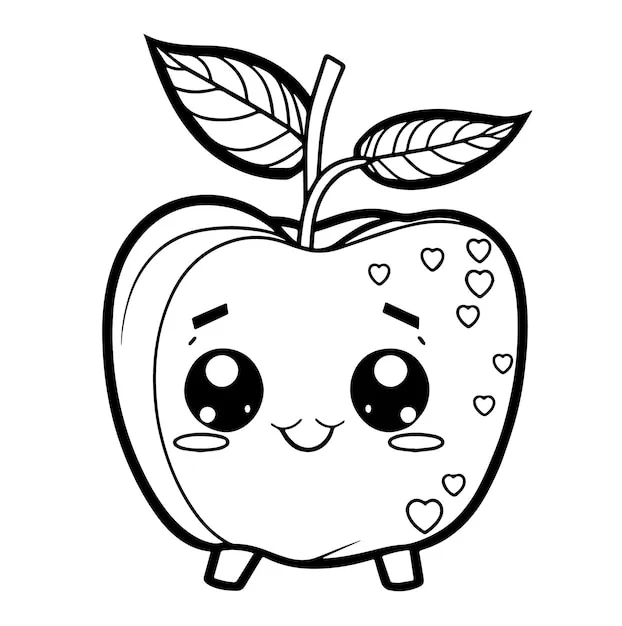 Dibujos para colorear e imprimir Apple