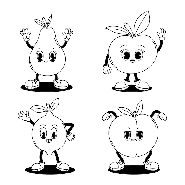 Dibujos para colorear e imprimir Apple