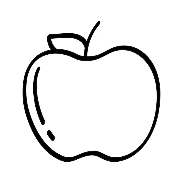 Dibujos para colorear e imprimir Apple