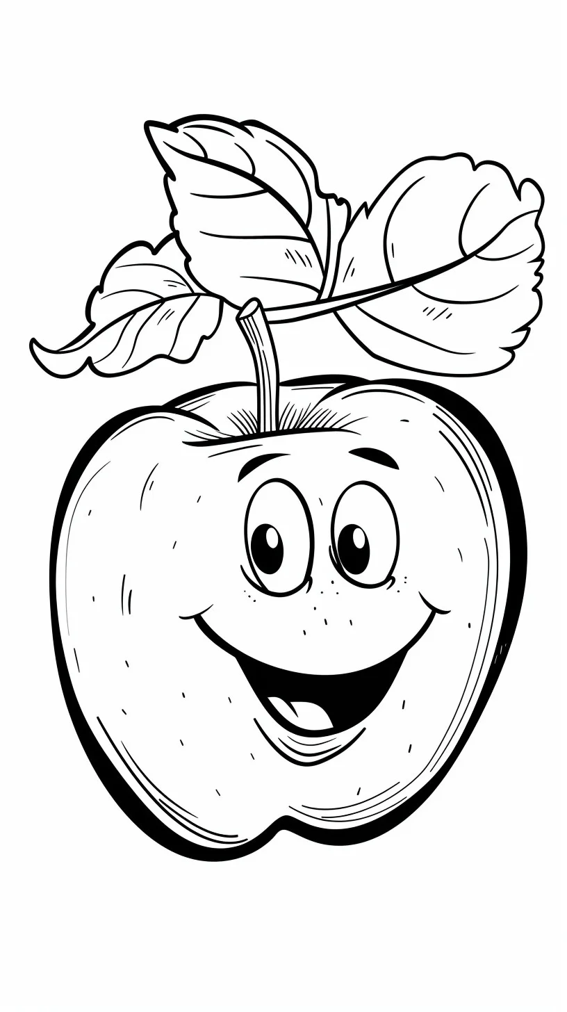 Dibujos para colorear e imprimir Apple