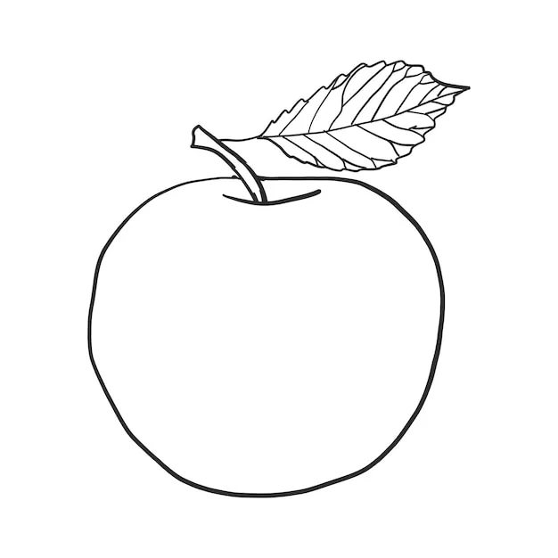 Dibujos para colorear e imprimir Apple