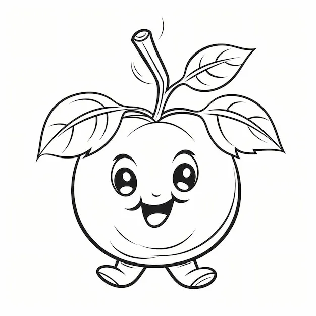 Apple coloring pages 47