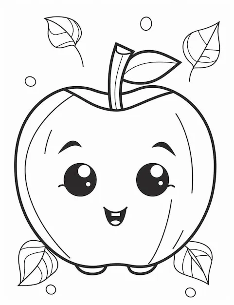 Dibujos para colorear e imprimir Apple