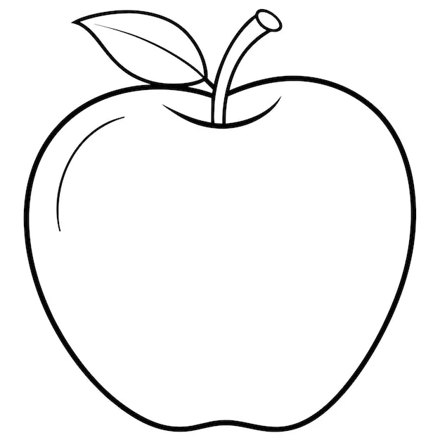 Dibujos para colorear e imprimir Apple