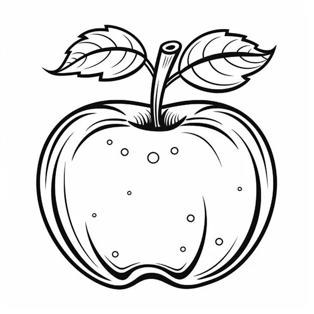 Dibujos para colorear e imprimir Apple