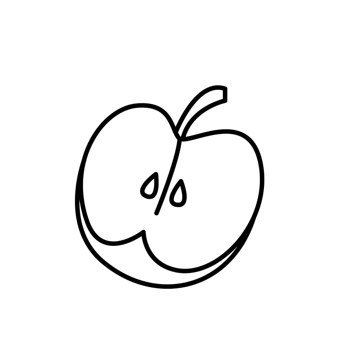 Dibujos para colorear e imprimir Apple