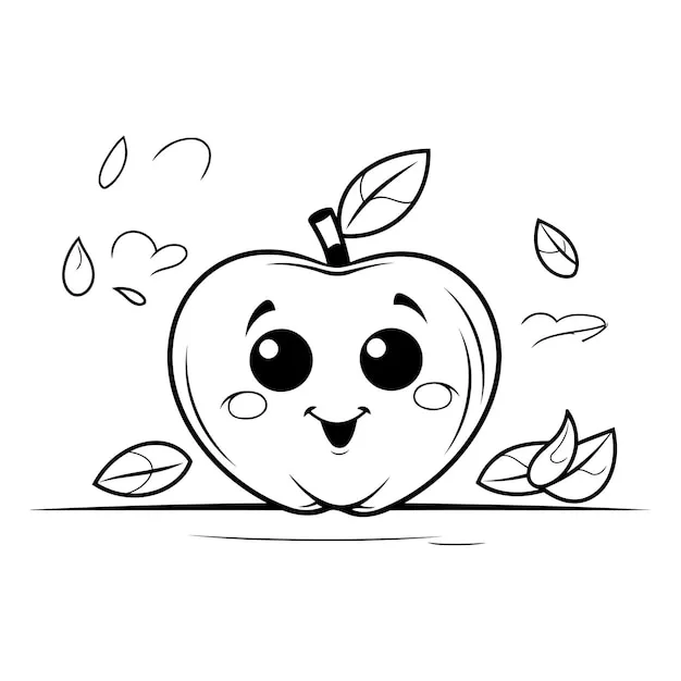 Dibujos para colorear e imprimir Apple