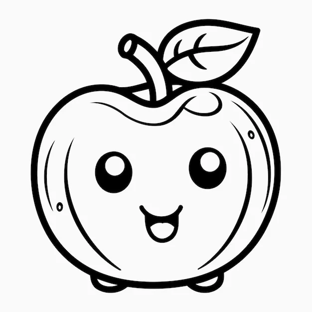 Dibujos para colorear e imprimir Apple