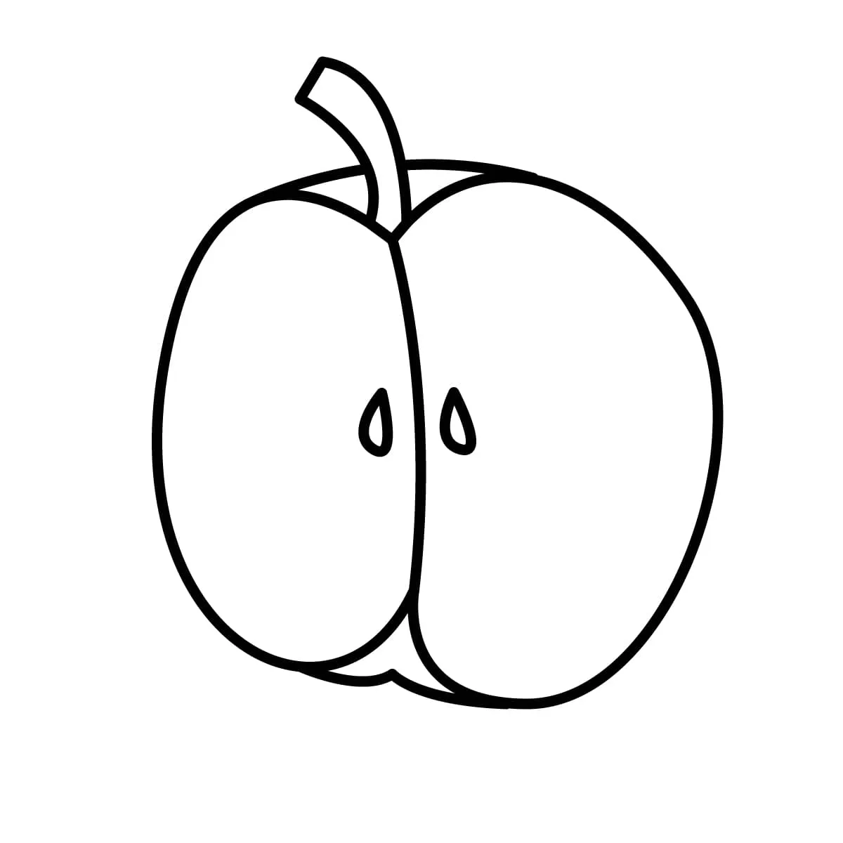 Dibujos para colorear e imprimir Apple