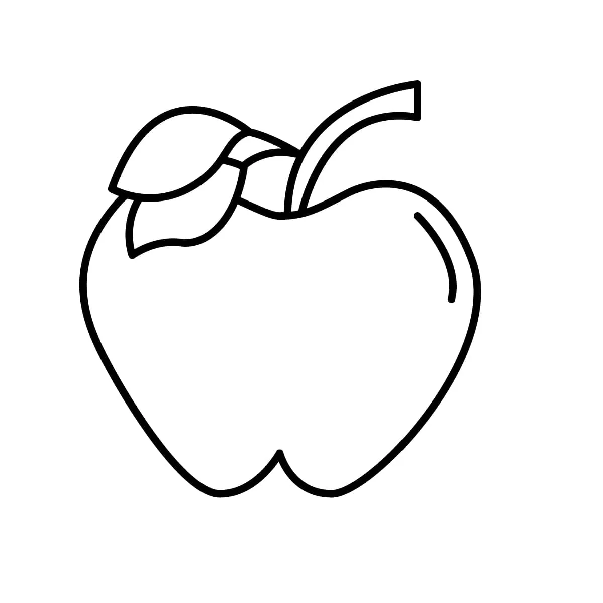 Dibujos para colorear e imprimir Apple