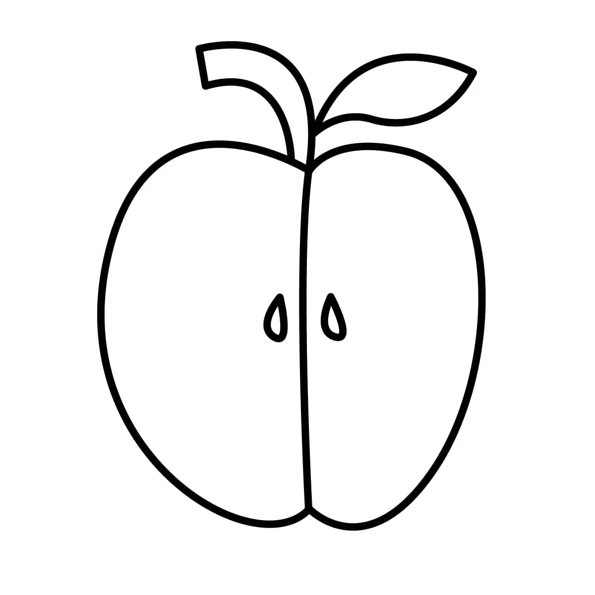 Dibujos para colorear e imprimir Apple