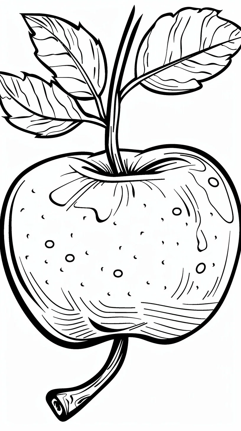 Dibujos para colorear e imprimir Apple