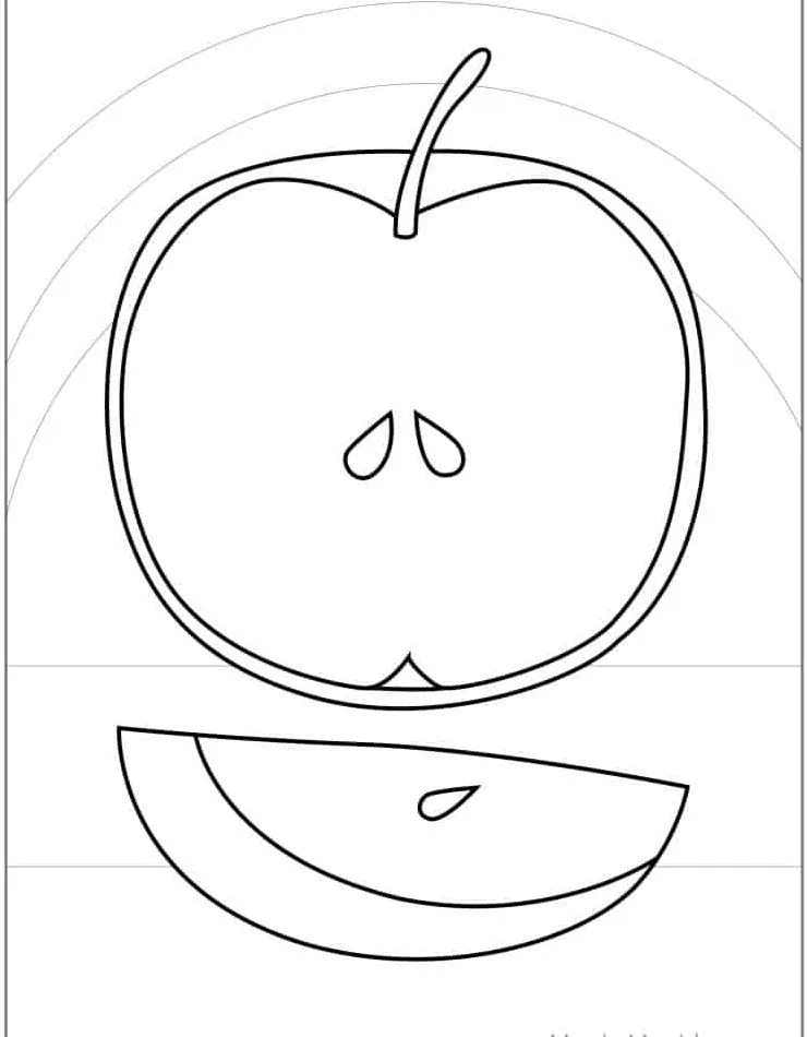 Dibujos para colorear e imprimir Apple