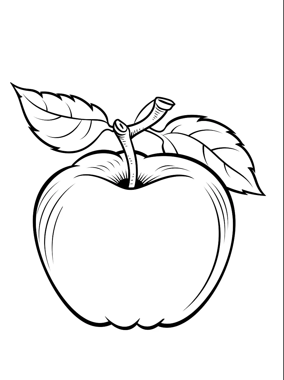 Dibujos para colorear e imprimir Apple