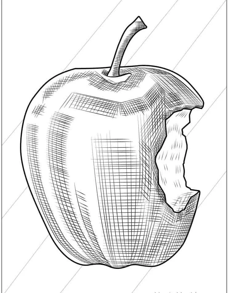 Dibujos para colorear e imprimir Apple