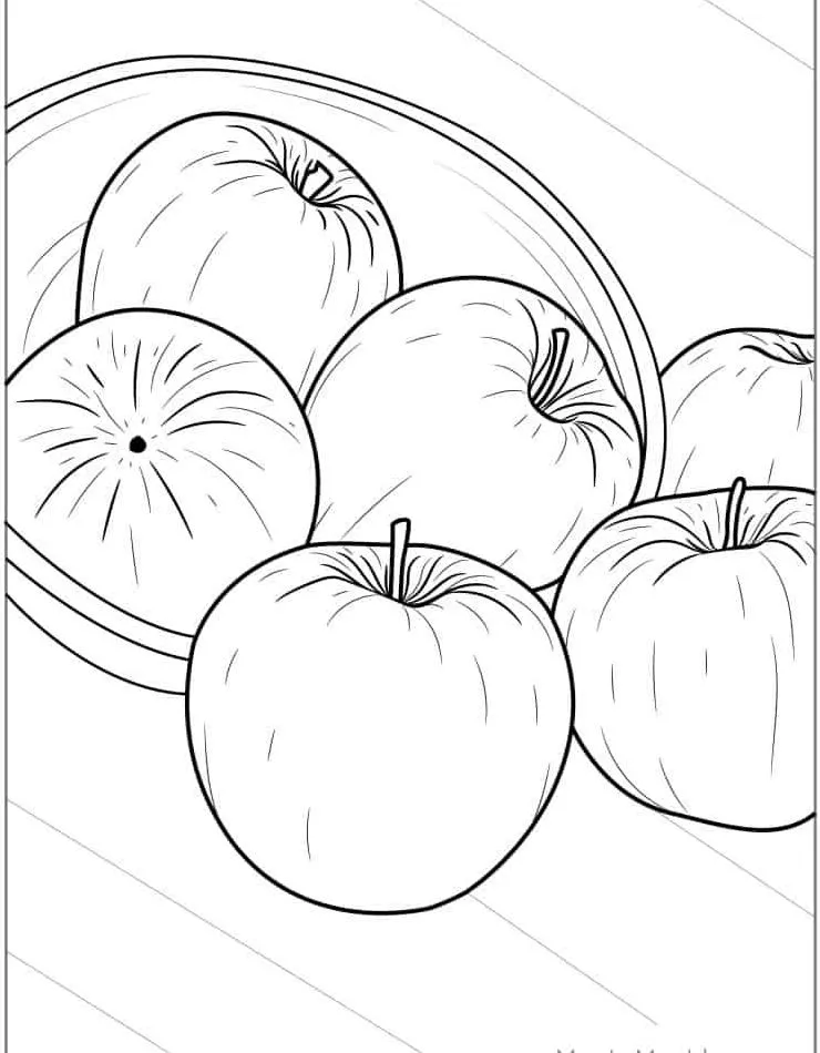 Dibujos para colorear e imprimir Apple