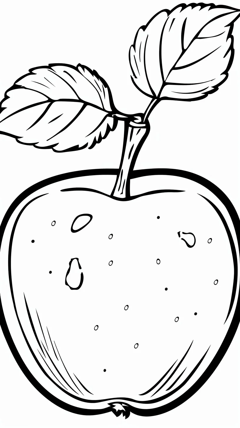 Dibujos para colorear e imprimir Apple