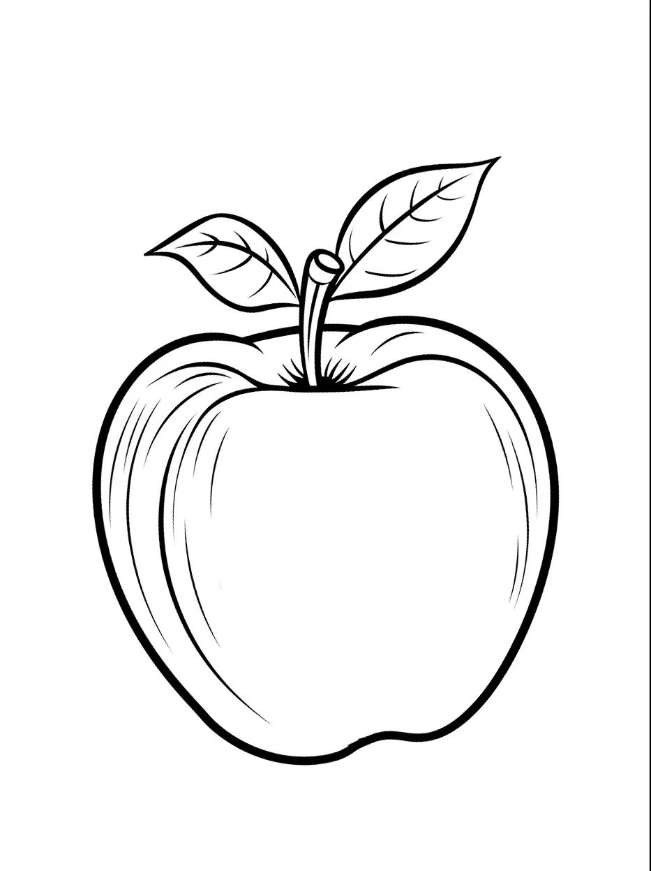 Dibujos para colorear e imprimir Apple