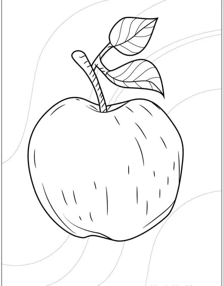 Dibujos para colorear e imprimir Apple