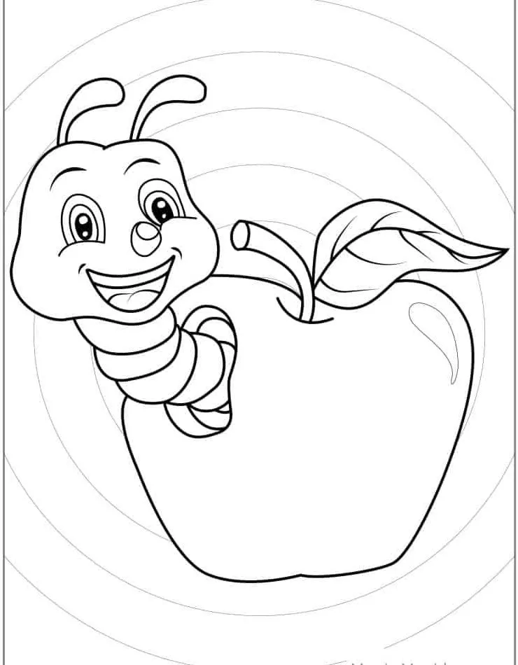 Dibujos para colorear e imprimir Apple