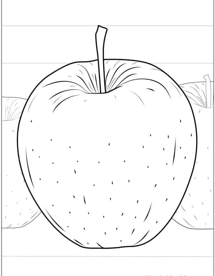 Dibujos para colorear e imprimir Apple