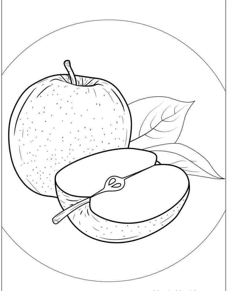 Dibujos para colorear e imprimir Apple