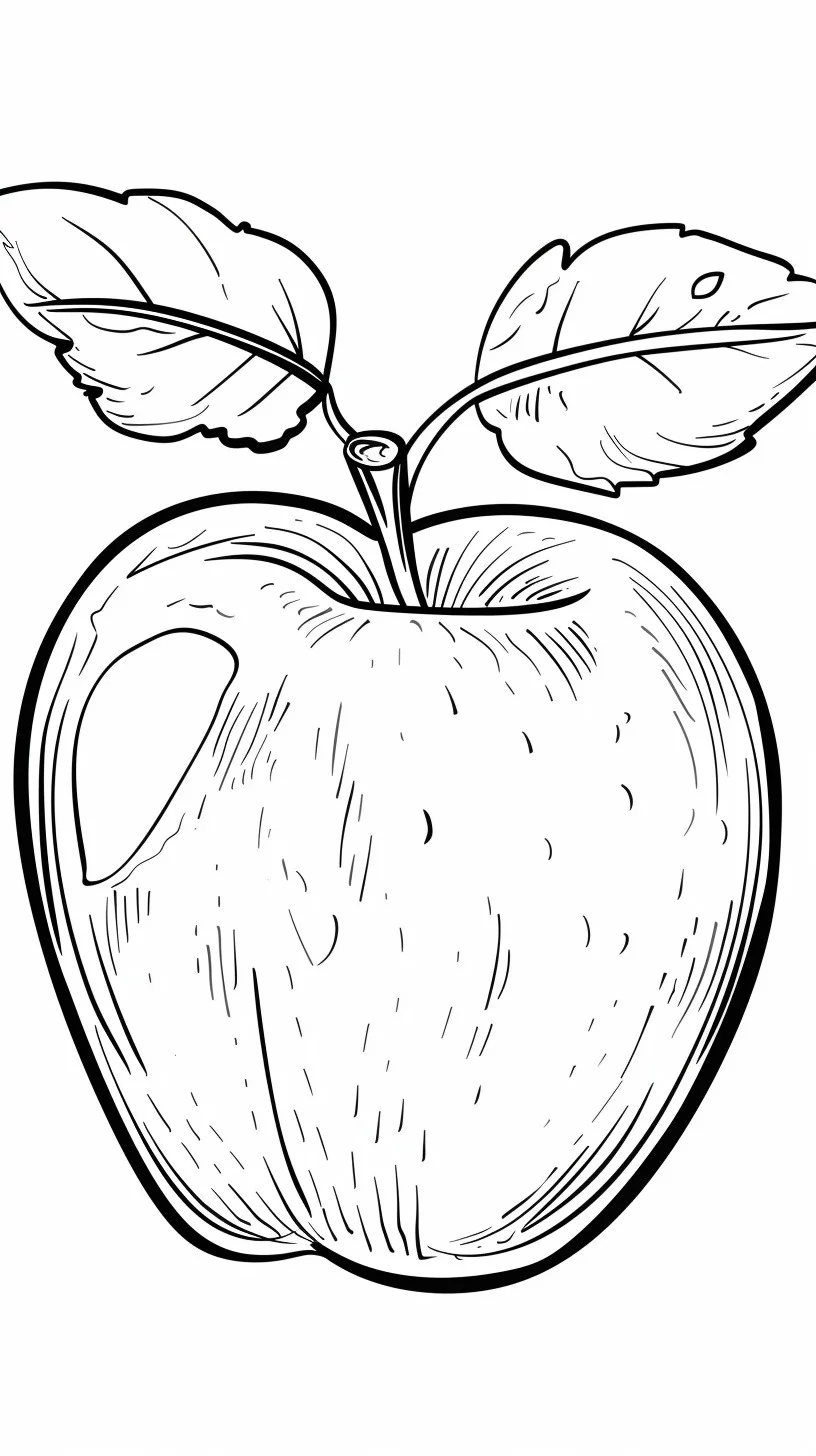 Dibujos para colorear e imprimir Apple