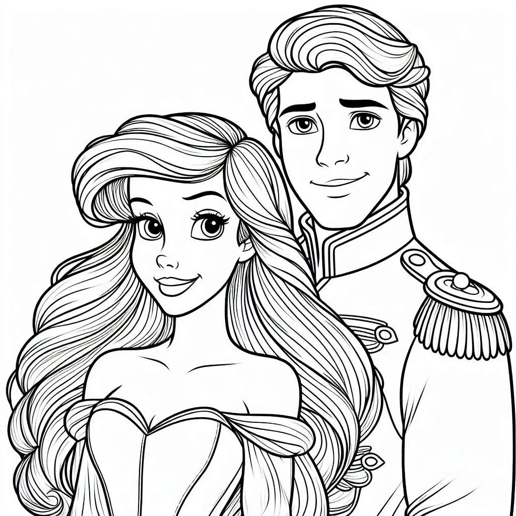 Dibujos para colorear e imprimir Ariel