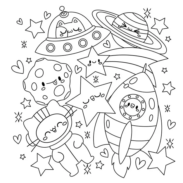 Dibujos para colorear e imprimir Astronaut