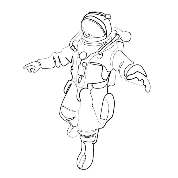 Dibujos para colorear e imprimir Astronaut