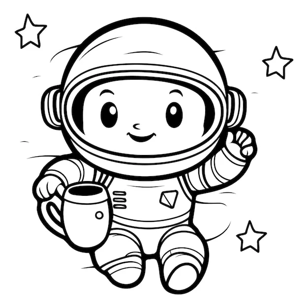 Dibujos para colorear e imprimir Astronaut