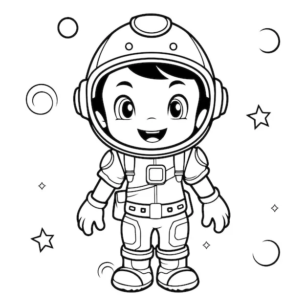 Dibujos para colorear e imprimir Astronaut