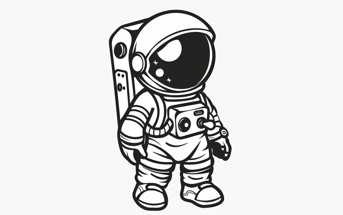 Dibujos para colorear e imprimir Astronaut