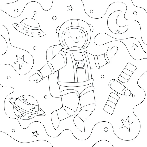 Dibujos para colorear e imprimir Astronaut