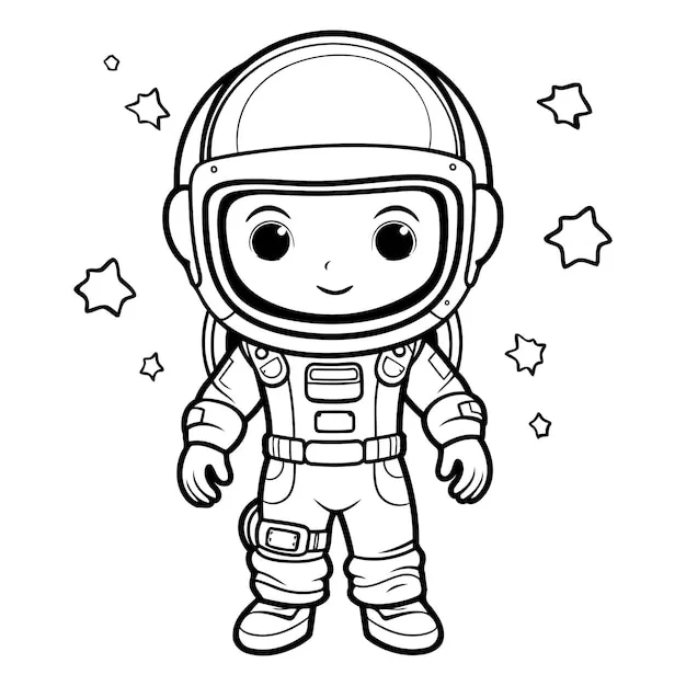 Dibujos para colorear e imprimir Astronaut