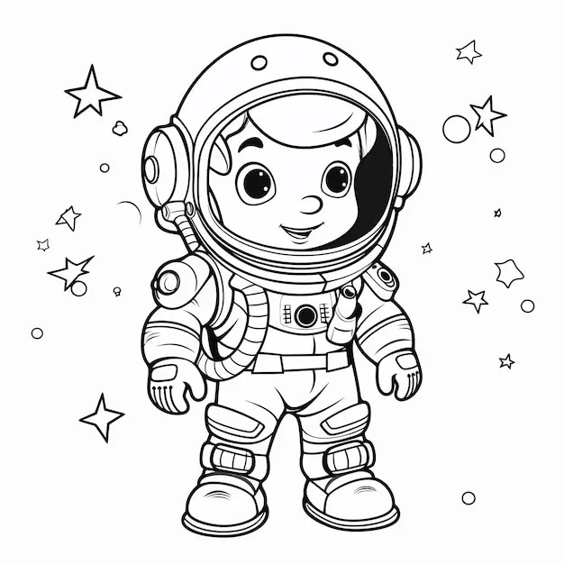 Dibujos para colorear e imprimir Astronaut