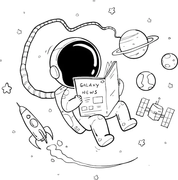 Dibujos para colorear e imprimir Astronaut