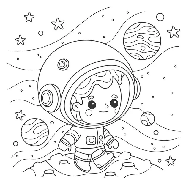 Dibujos para colorear e imprimir Astronaut